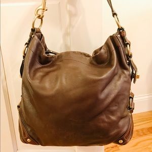 Brown Leather Coach Hobo Bag